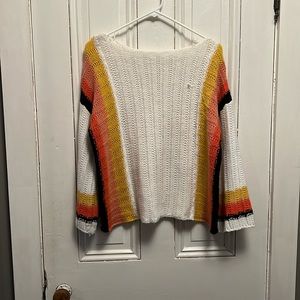 Wide neck sweater